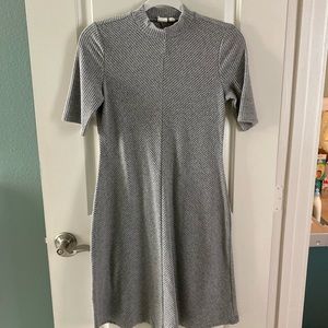 GAP Maternity Softspun Rib Knit Mock Neck Dress